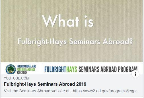 Fulbright-Hays Seminar Abroad Program in Israel